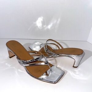 Aeyde Giselle Silver Sandals